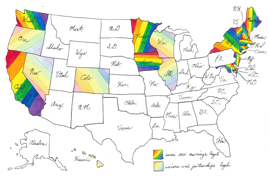 Map Gay Marriage Rights
